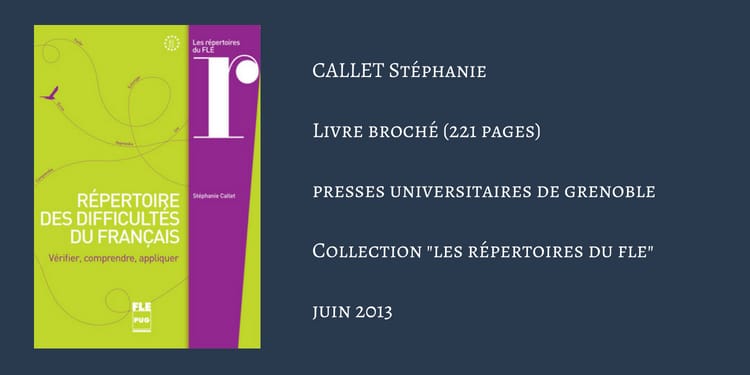 Répertoire des difficultés du français